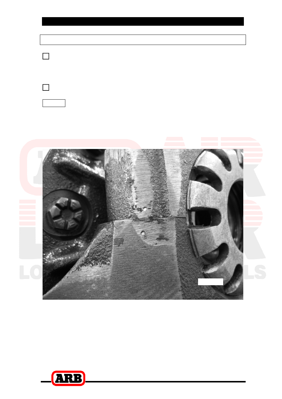 2 removing the existing differential, Marking the bearing caps | ARB RD127 User Manual | Page 8 / 40