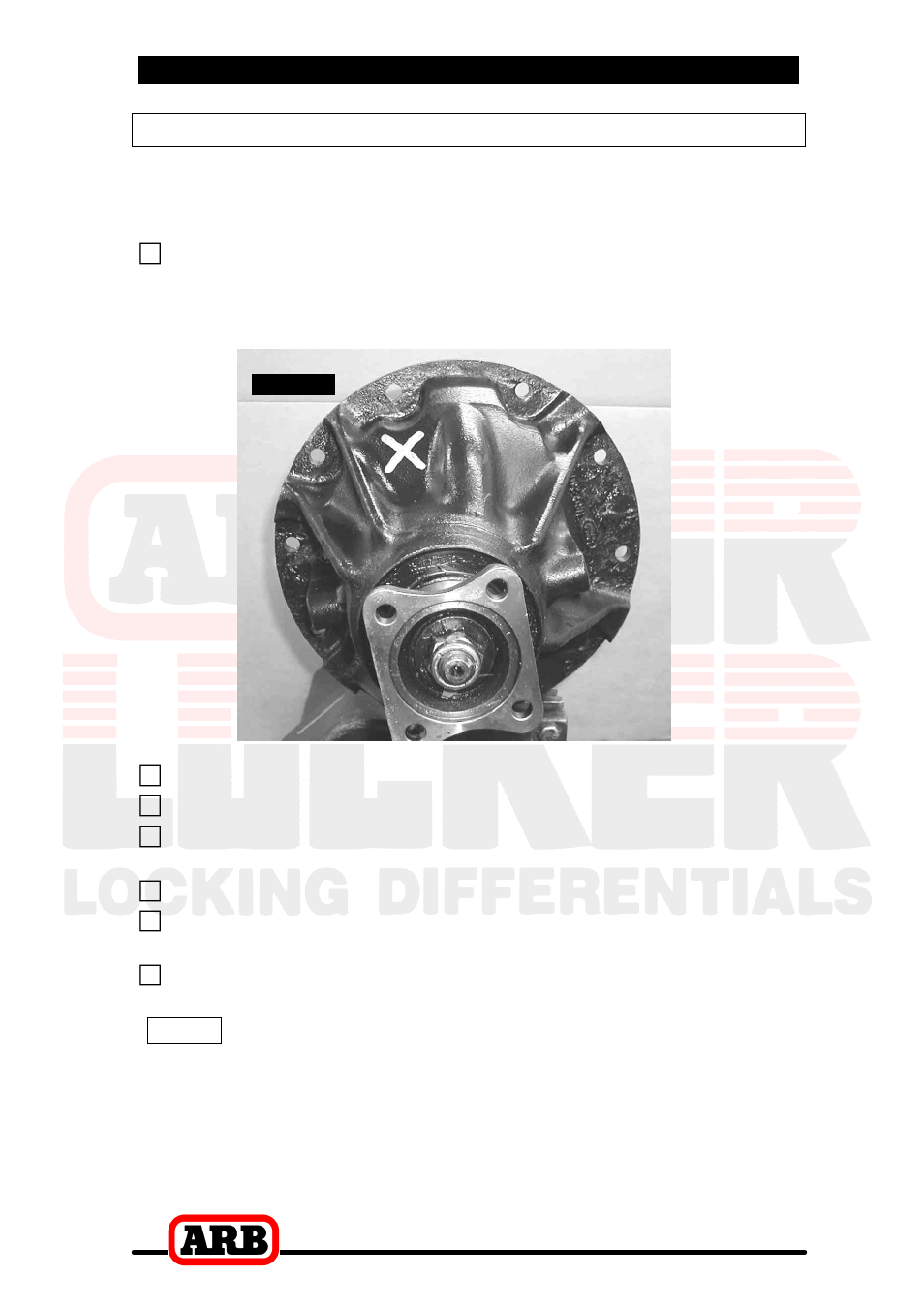 3 installing the air locker, Drilling and tapping the bulkhead port | ARB RD128 User Manual | Page 13 / 40