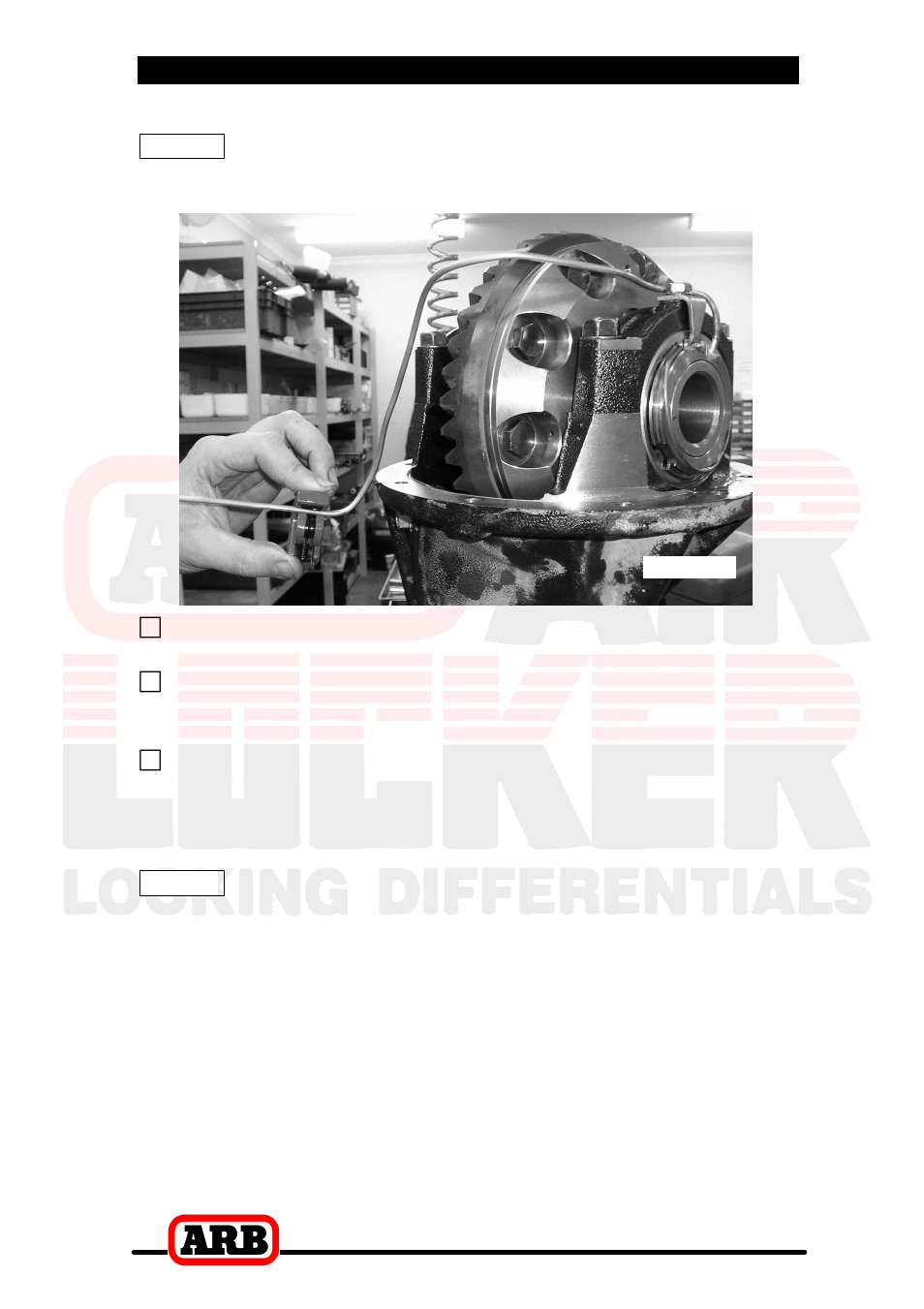 3 installing the air locker | ARB RD128 User Manual | Page 20 / 40
