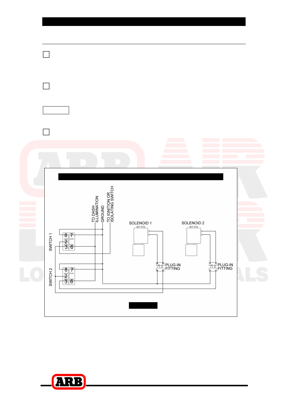 5 mounting & connecting the electrical system, Dual air locker system | ARB RD128 User Manual | Page 35 / 40