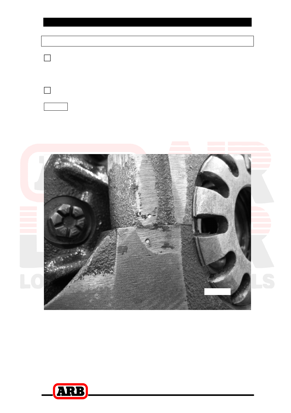 2 removing the existing differential, Marking the bearing caps | ARB RD128 User Manual | Page 8 / 40