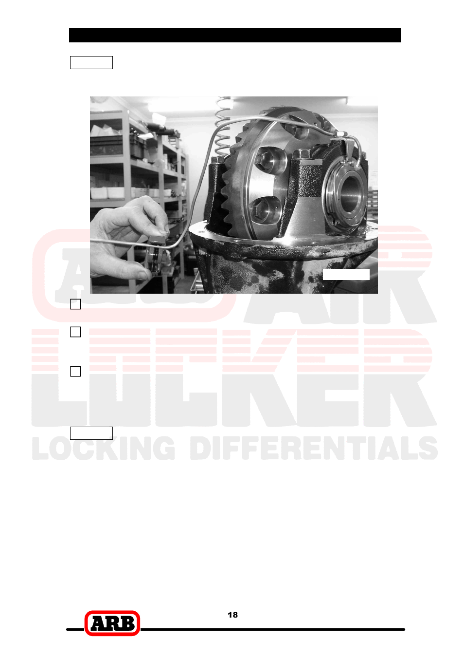 3 installing the air locker | ARB RD138 User Manual | Page 20 / 40
