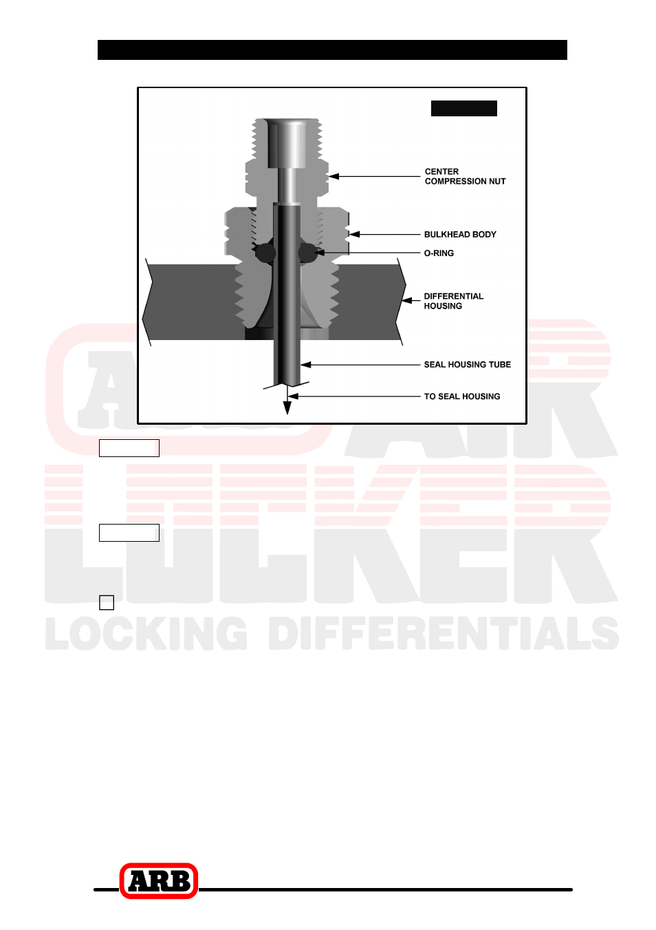 4 installing the air locker | ARB RD32 User Manual | Page 28 / 44