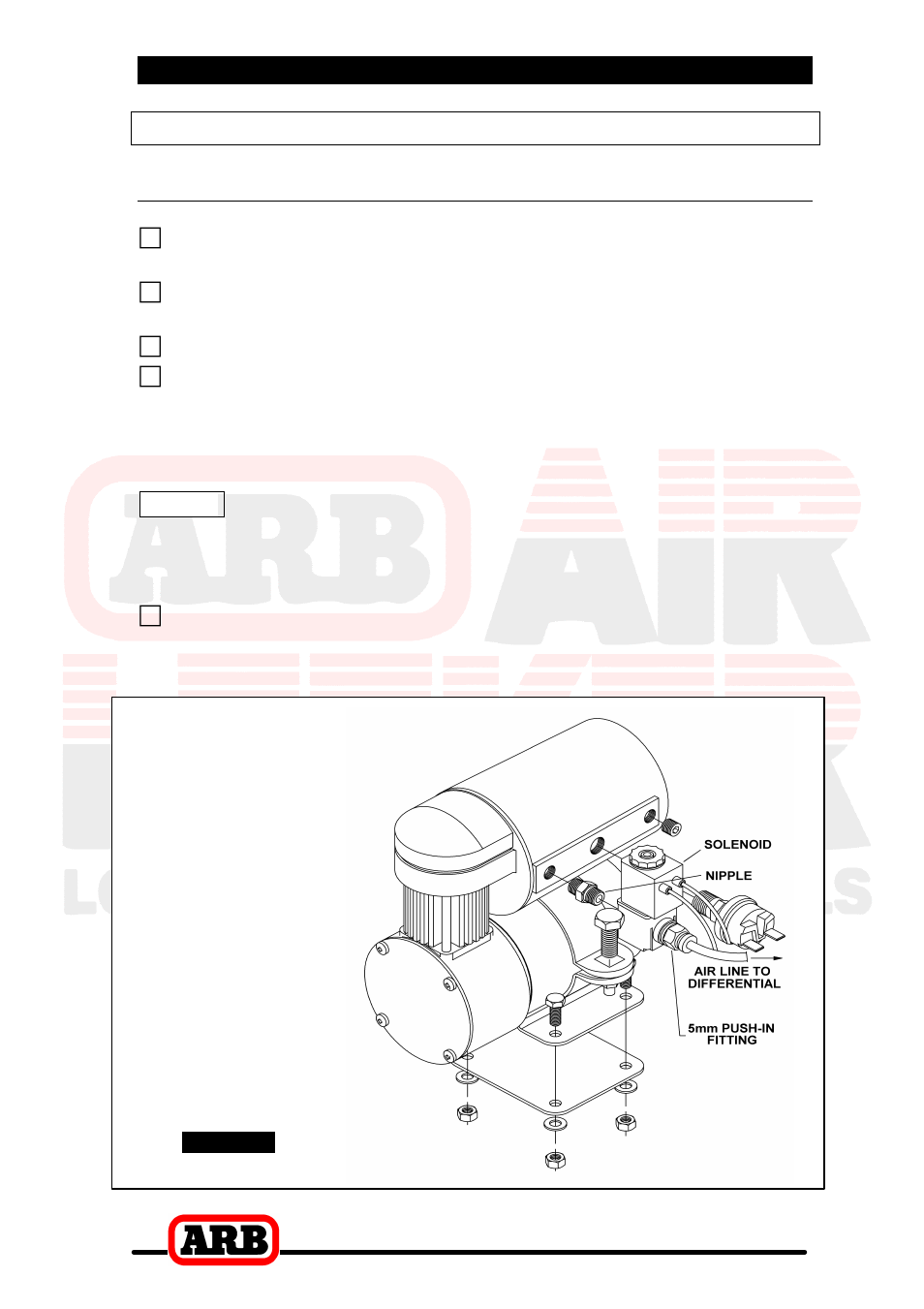 Air compressor | ARB RD110 User Manual | Page 28 / 42