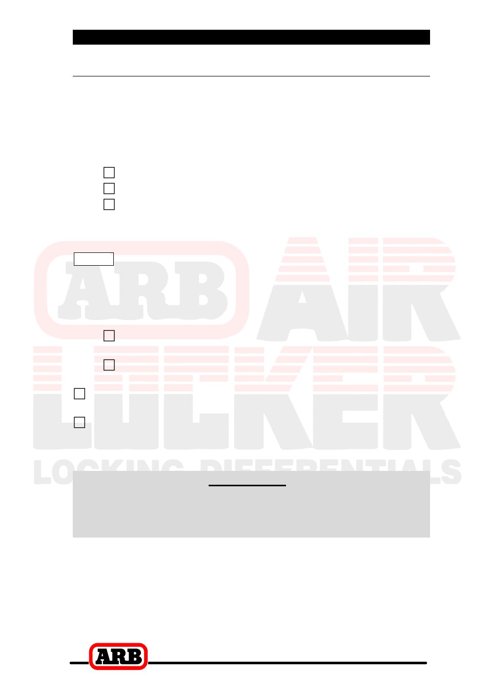 4 installing the air system, Connection to an alternate air source, Important | ARB RD110 User Manual | Page 29 / 42