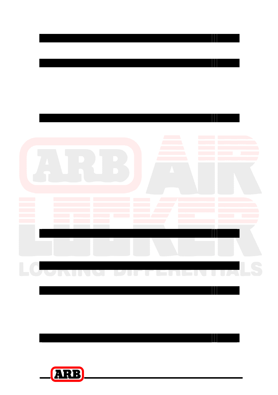ARB RD110 User Manual | Page 3 / 42