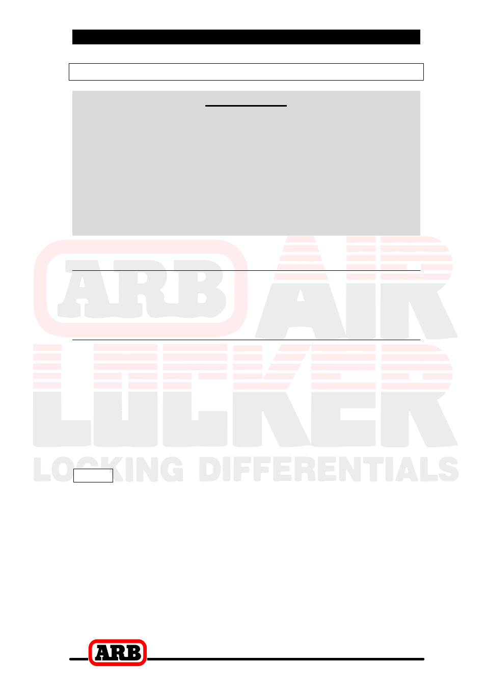 2 removing the existing differential, Use of the thrust block, Important | Full floating axles, Semi-floating axles | ARB RD106 User Manual | Page 11 / 48