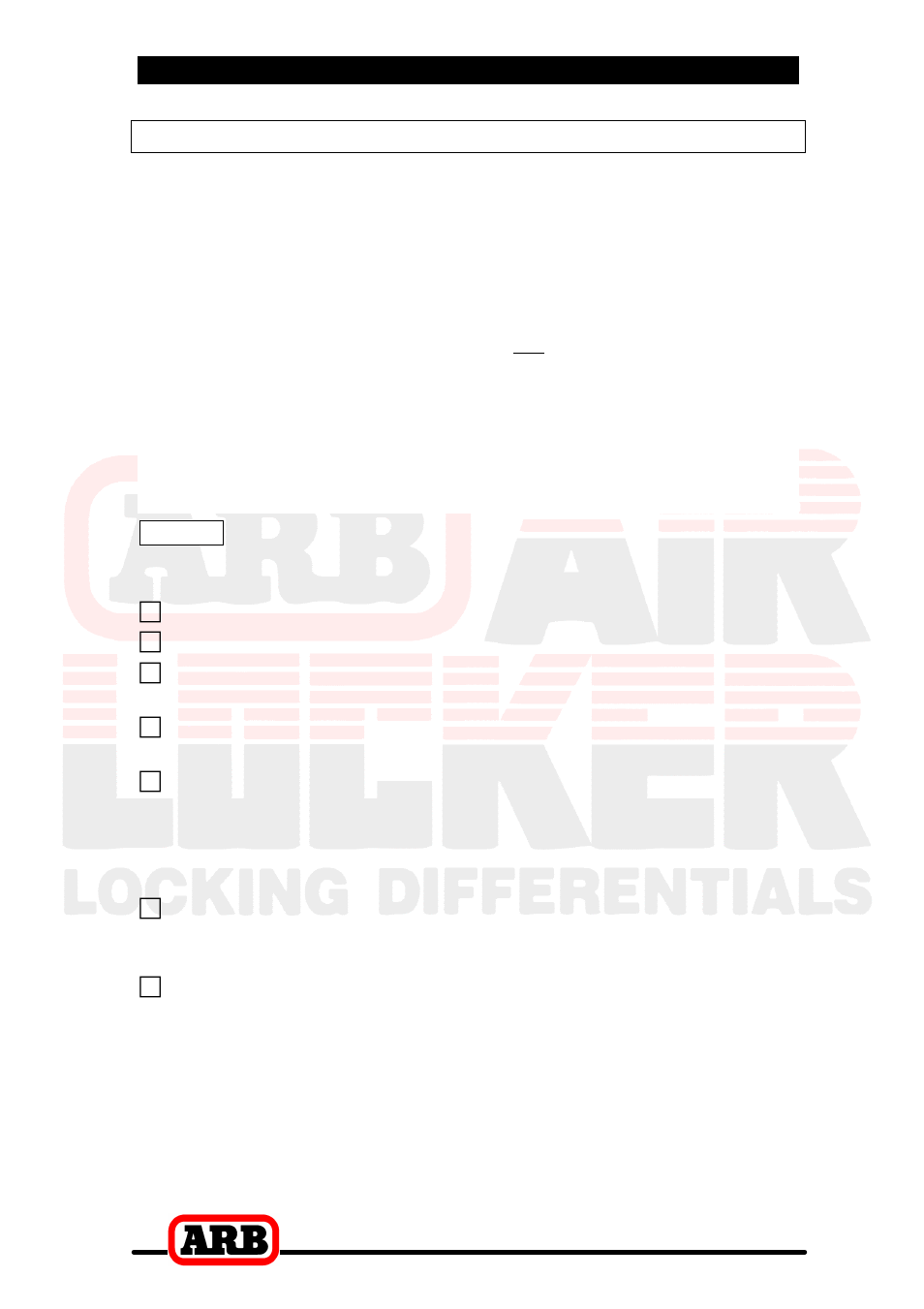 3 bench measurement, Measurement for pre-load shimming | ARB RD106 User Manual | Page 12 / 48