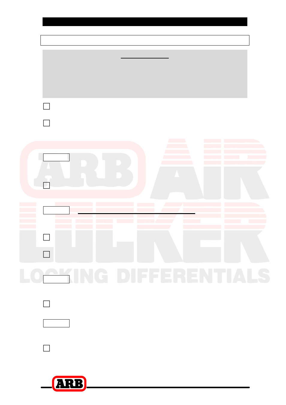 4 installing the air locker, Mounting the ring gear, Important | ARB RD106 User Manual | Page 19 / 48