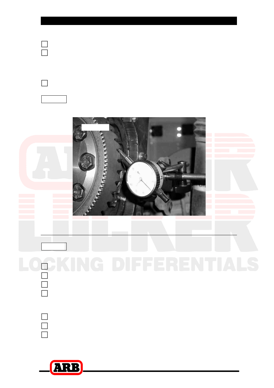 4 installing the air locker, Re-shimming the backlash | ARB RD106 User Manual | Page 23 / 48