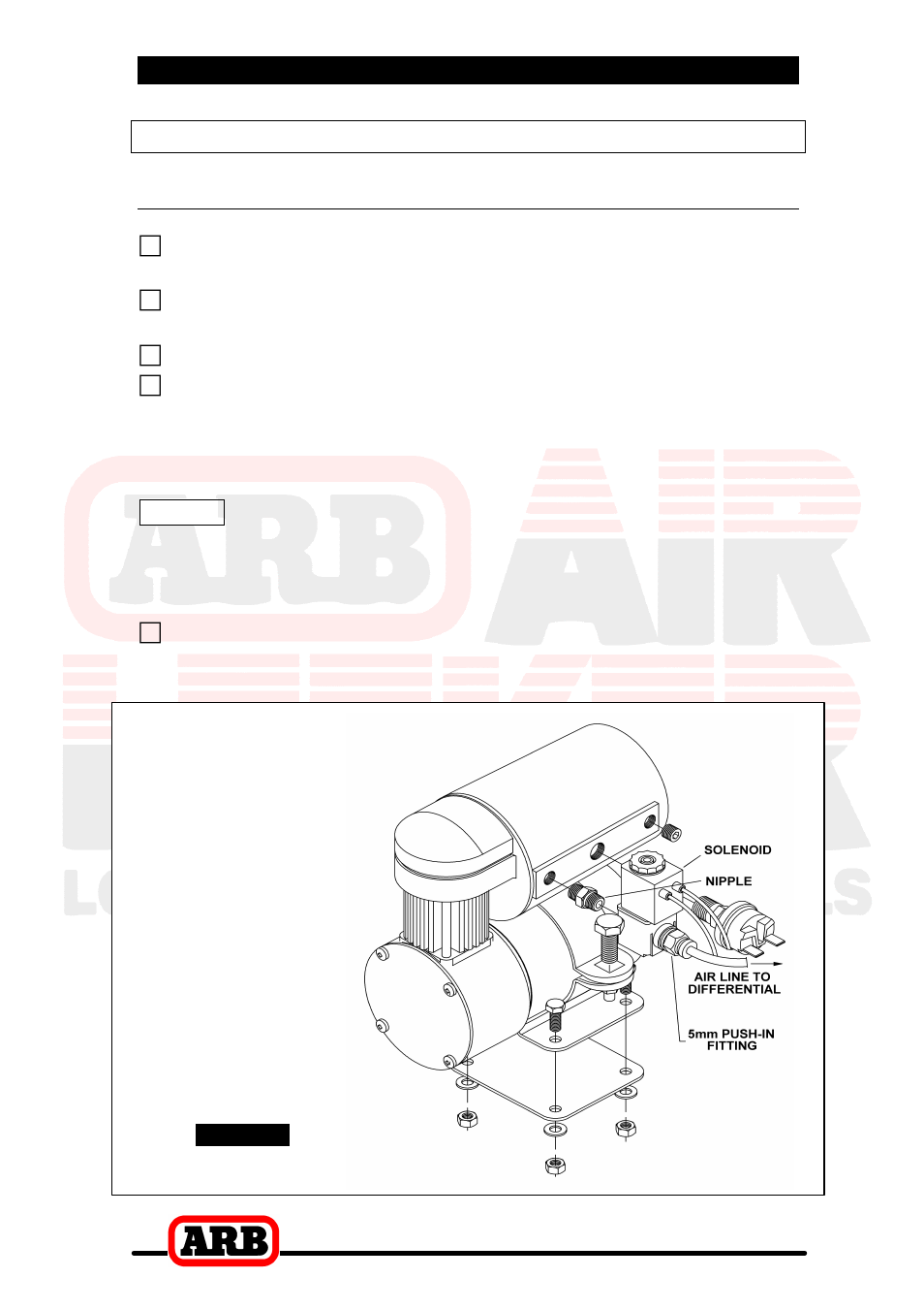 Air compressor | ARB RD106 User Manual | Page 33 / 48