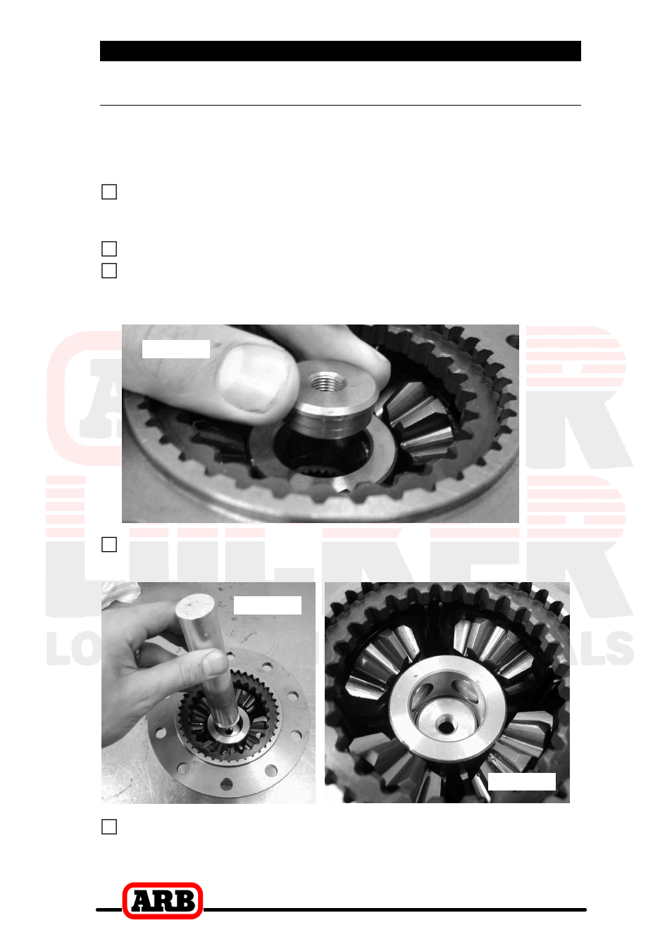 4 installing the air locker, Ifs bolt retained axle stubs | ARB RD107 User Manual | Page 16 / 48