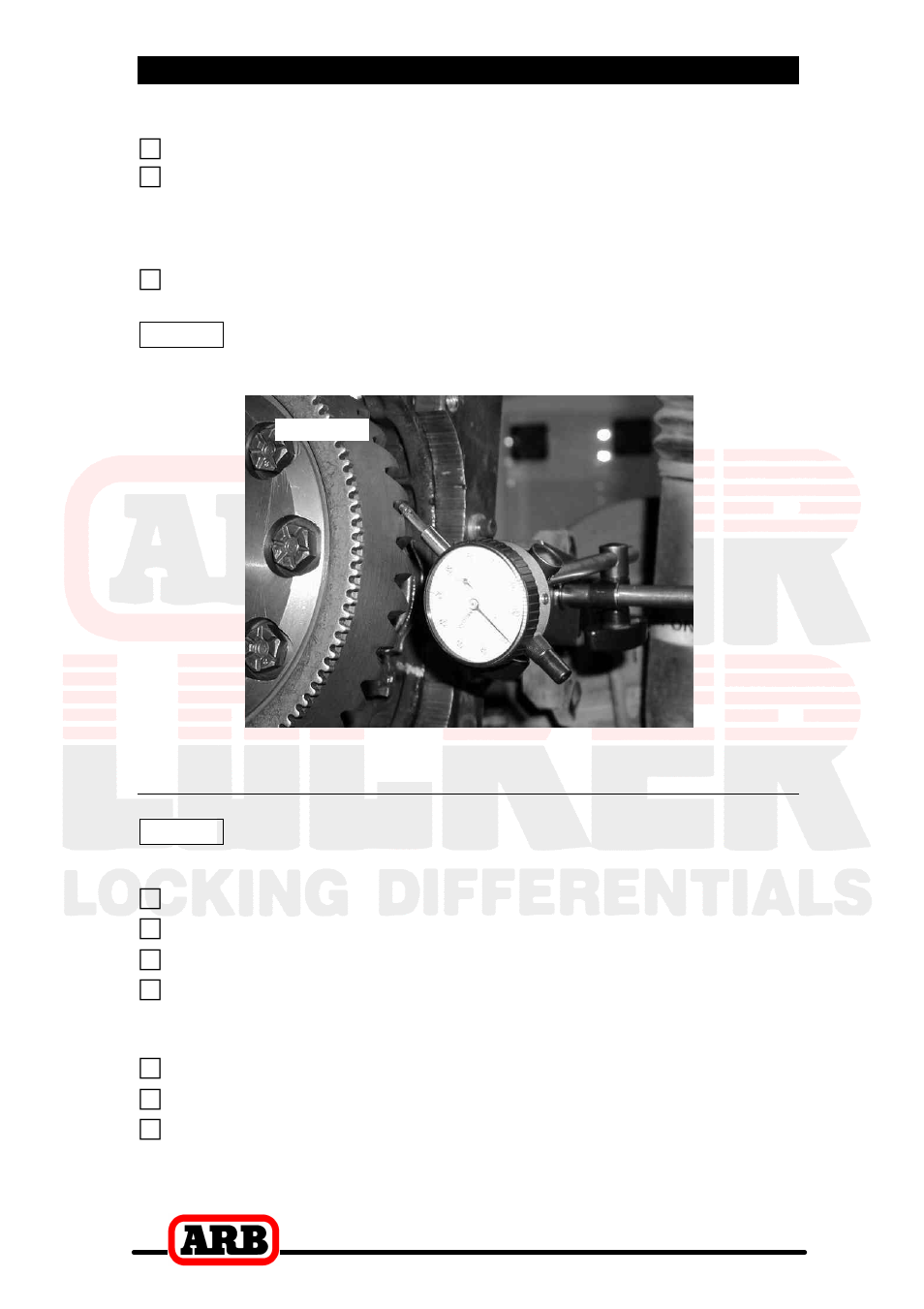 4 installing the air locker, Re-shimming the backlash | ARB RD107 User Manual | Page 21 / 48