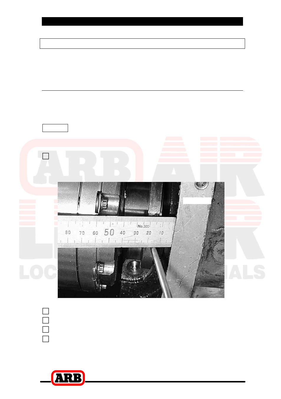 4 installing the air locker, Modifying the bearing cap, Marking the tube position | ARB RD107 User Manual | Page 22 / 48