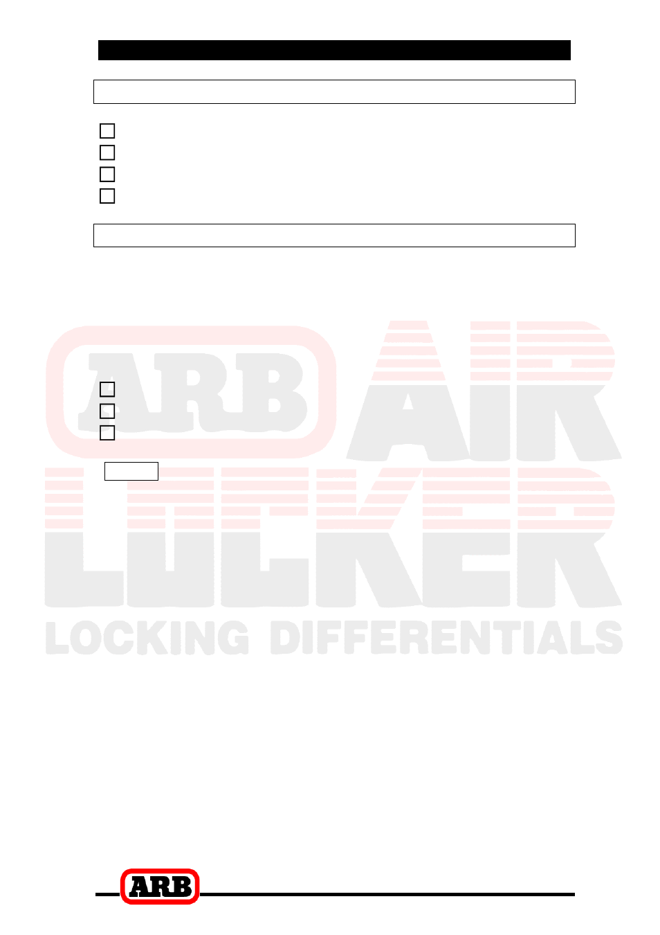 2 removing the existing differential, Removing the differential carrier, Use of the thrust block | ARB RD136 User Manual | Page 10 / 42