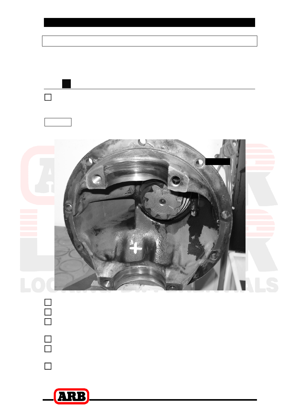 3 installing the air locker, Drilling and tapping the bulkhead port, Low-pinion differentials | ARB RD136 User Manual | Page 14 / 42