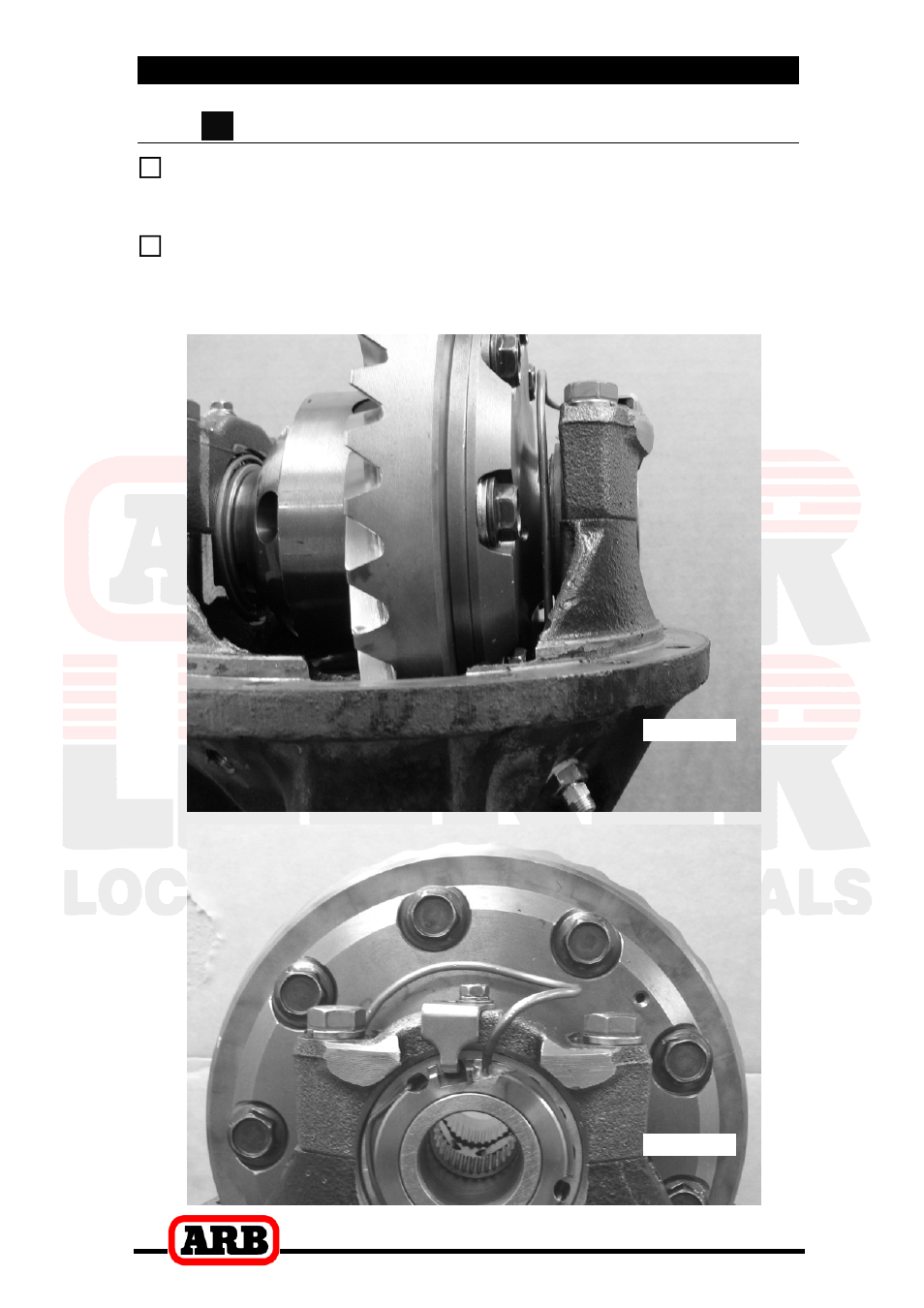 3 installing the air locker, 2 b high-pinion differentials | ARB RD136 User Manual | Page 24 / 42