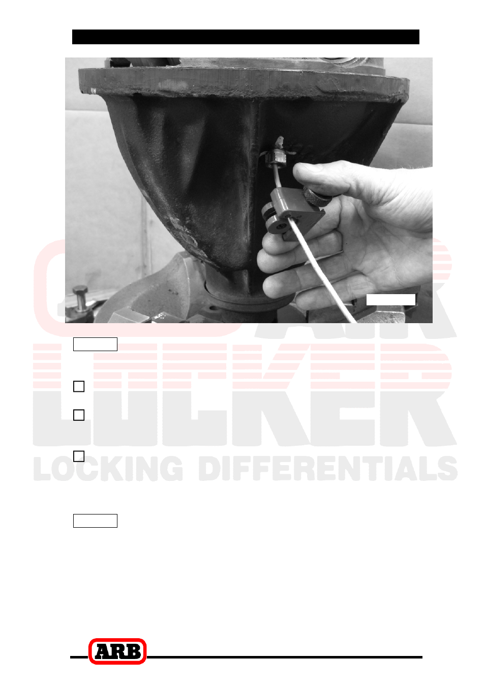 3 installing the air locker | ARB RD135 User Manual | Page 19 / 38