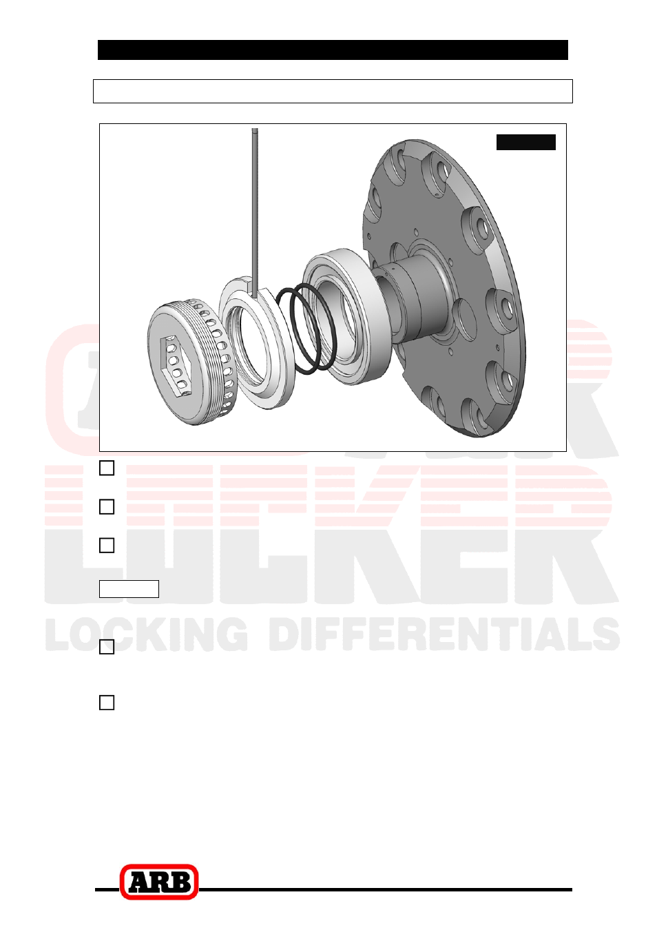 3 installing the air locker, Assembling the seal housing | ARB RD149 User Manual | Page 14 / 36