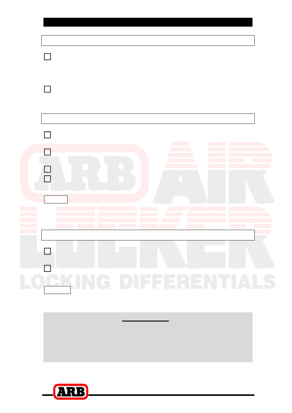 2 removing the existing differential, Vehicle support, Differential fluid drain | Removal of the axles and differential, Important | ARB RD149 User Manual | Page 7 / 36