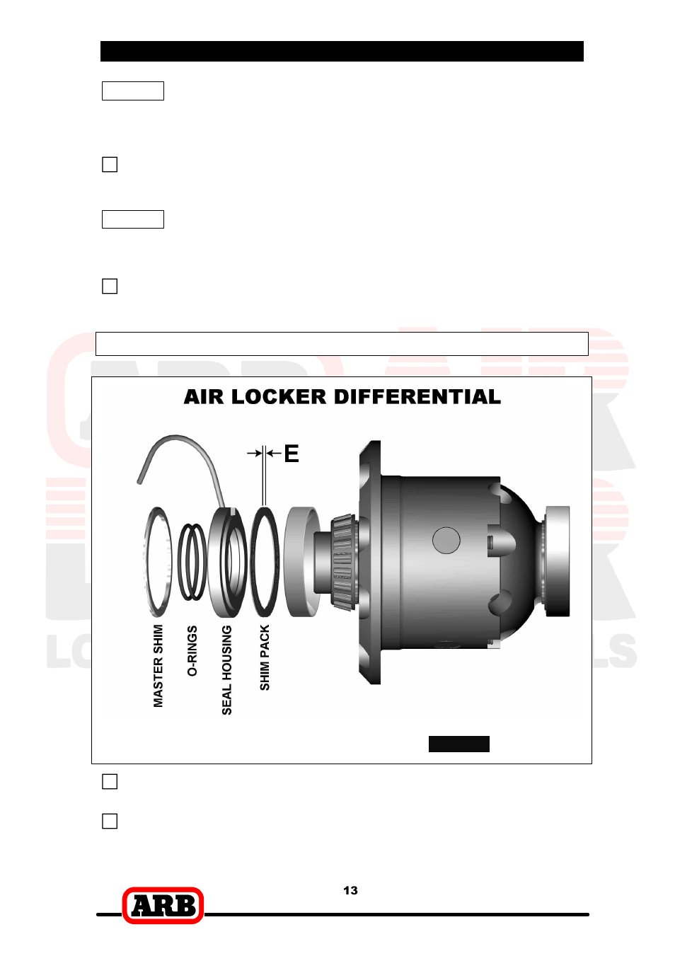 4 installing the air locker, Assembling the seal housing | ARB RD137 User Manual | Page 15 / 38