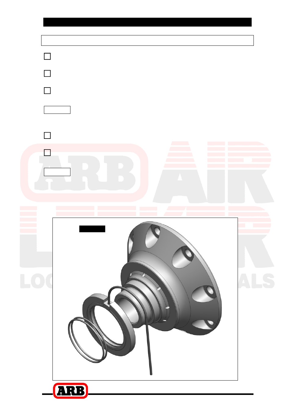 3 installing the air locker, Assembling the seal housing | ARB RD145 User Manual | Page 12 / 34