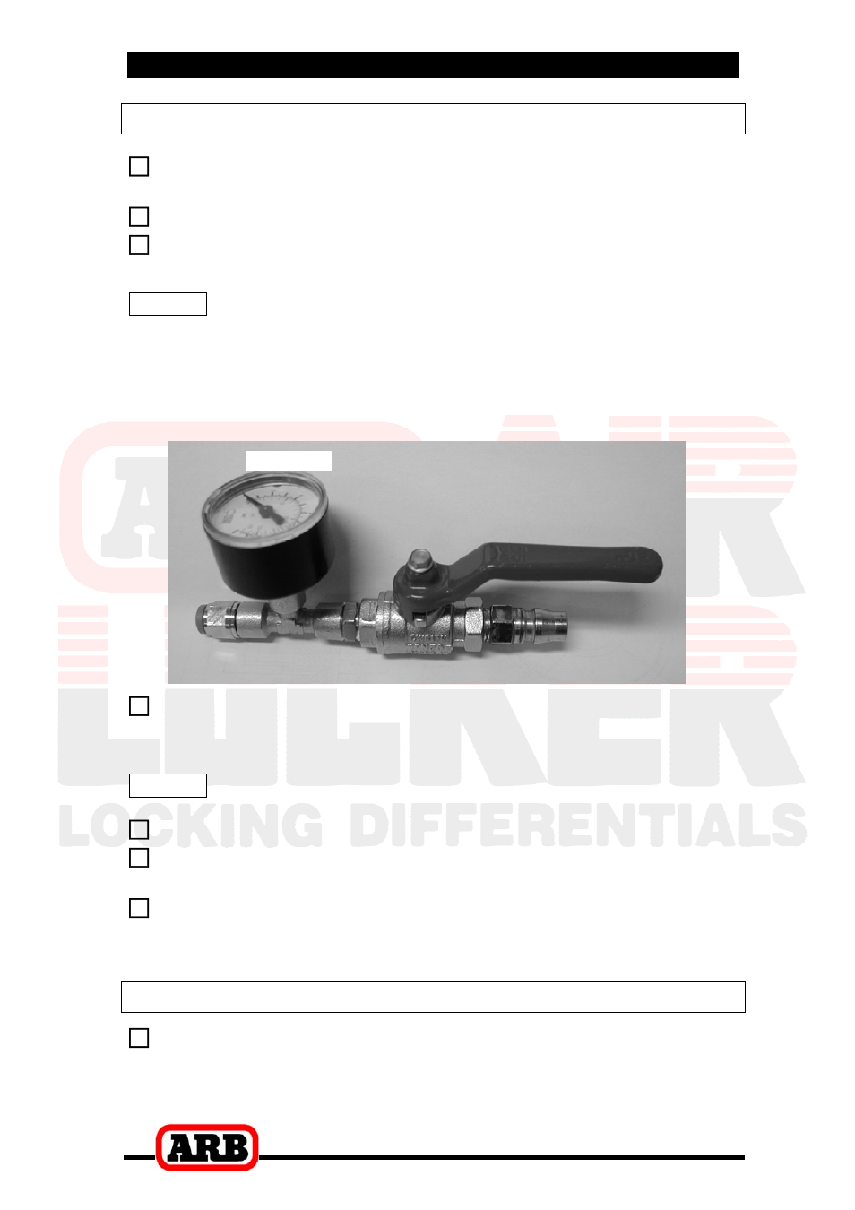 3 installing the air locker, Bench testing the air locker, Reinstalling the differential and axles | ARB RD145 User Manual | Page 19 / 34