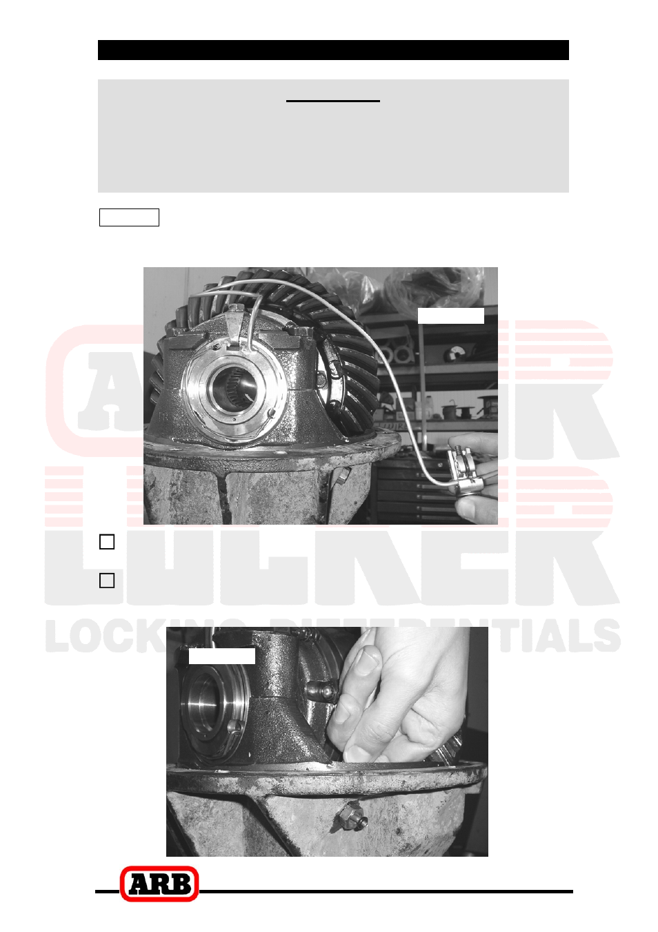 3 installing the air locker | ARB RD75 User Manual | Page 18 / 36