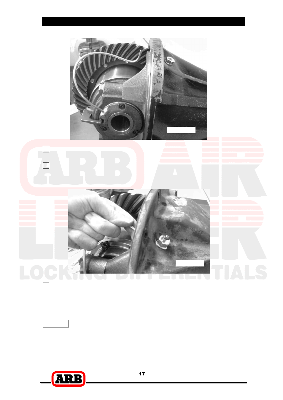 3 installing the air locker | ARB RD87 User Manual | Page 19 / 38