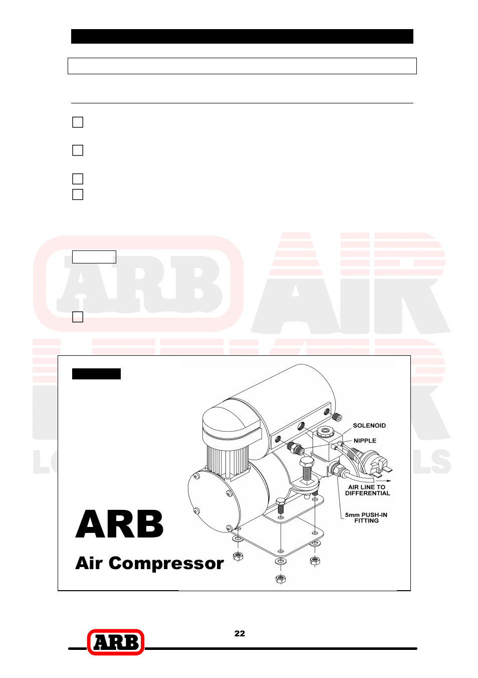 Air compressor | ARB RD87 User Manual | Page 24 / 38