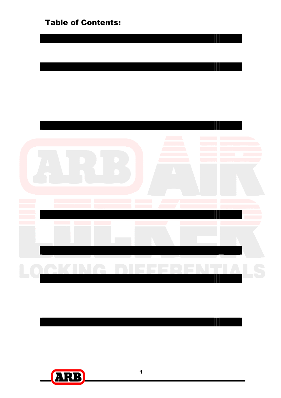 ARB RD87 User Manual | Page 3 / 38