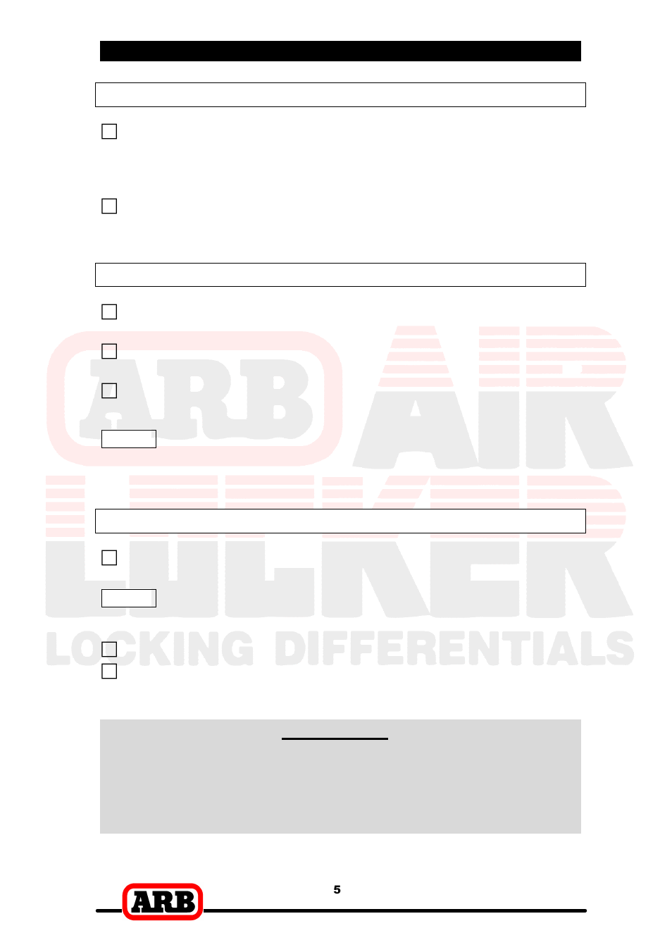 2 removing the existing differential, Vehicle support, Differential fluid drain | Removal of the axles and differential, Important | ARB RD87 User Manual | Page 7 / 38