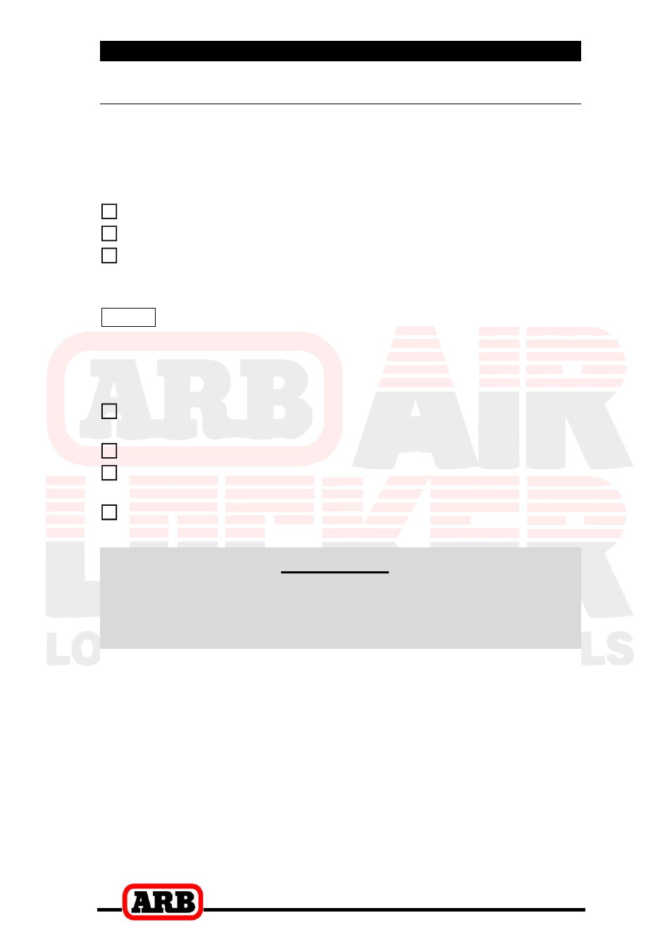 4 installing the air system, Connection to an alternate air source, Important | ARB RD74 User Manual | Page 25 / 36