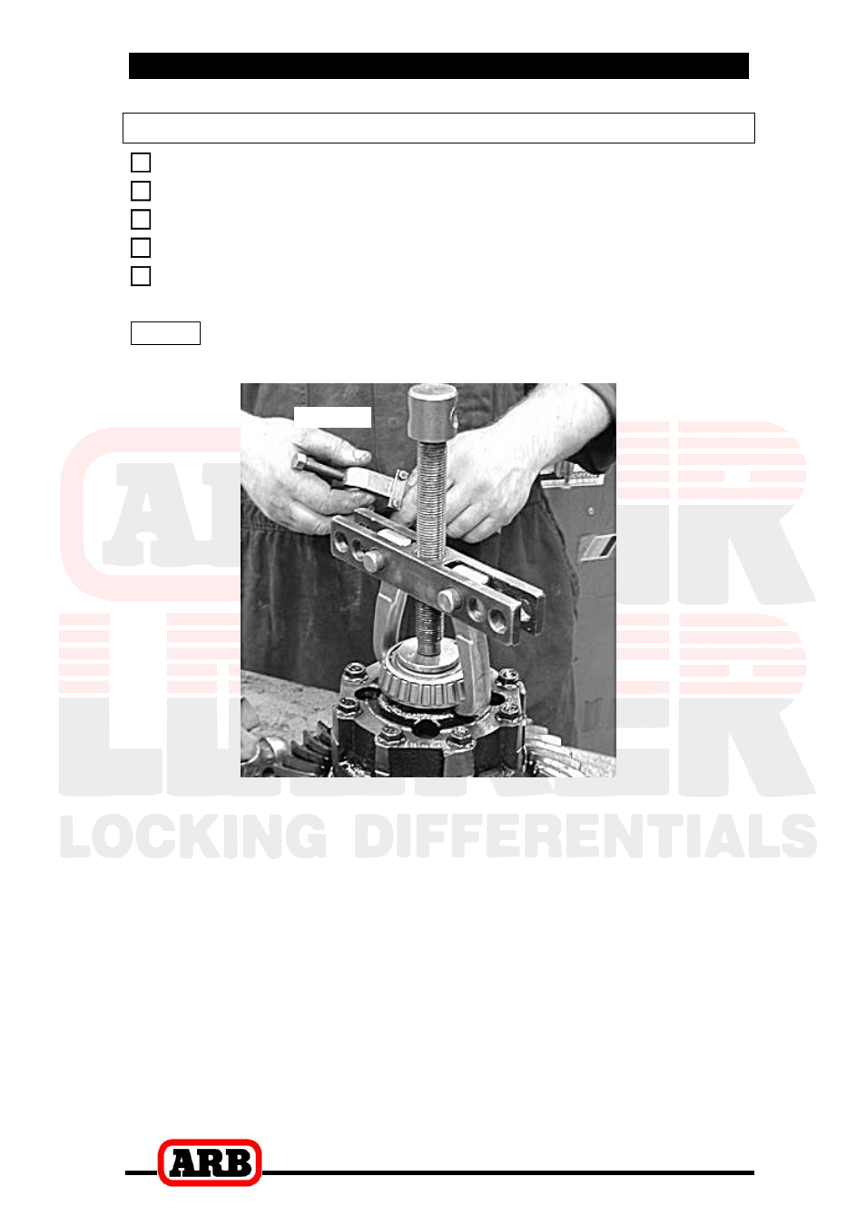 2 removing the existing differential, Removing the differential carrier | ARB RD79 User Manual | Page 10 / 36