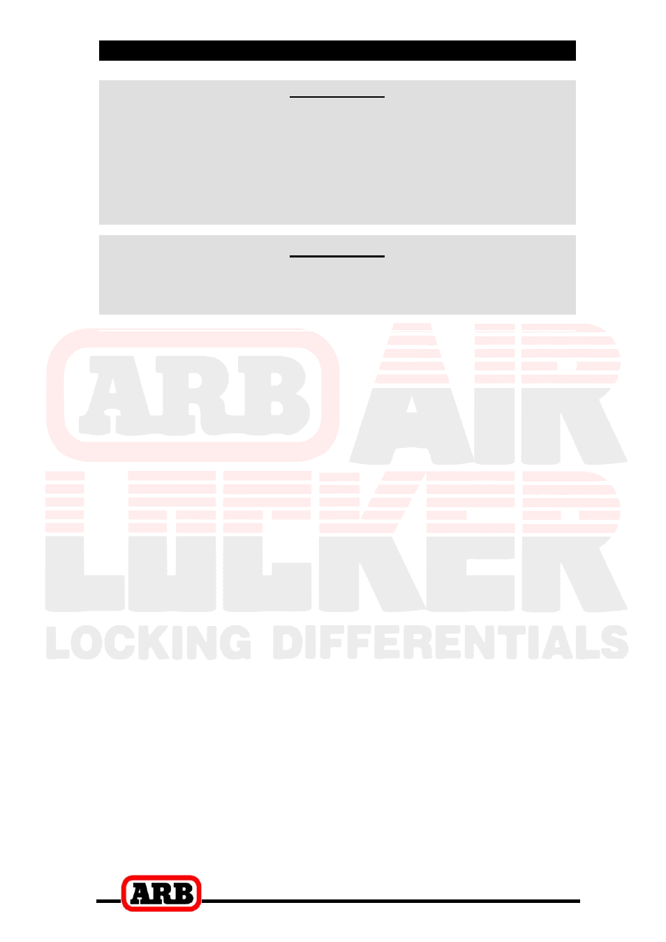 3 installing the air locker | ARB RD79 User Manual | Page 21 / 36