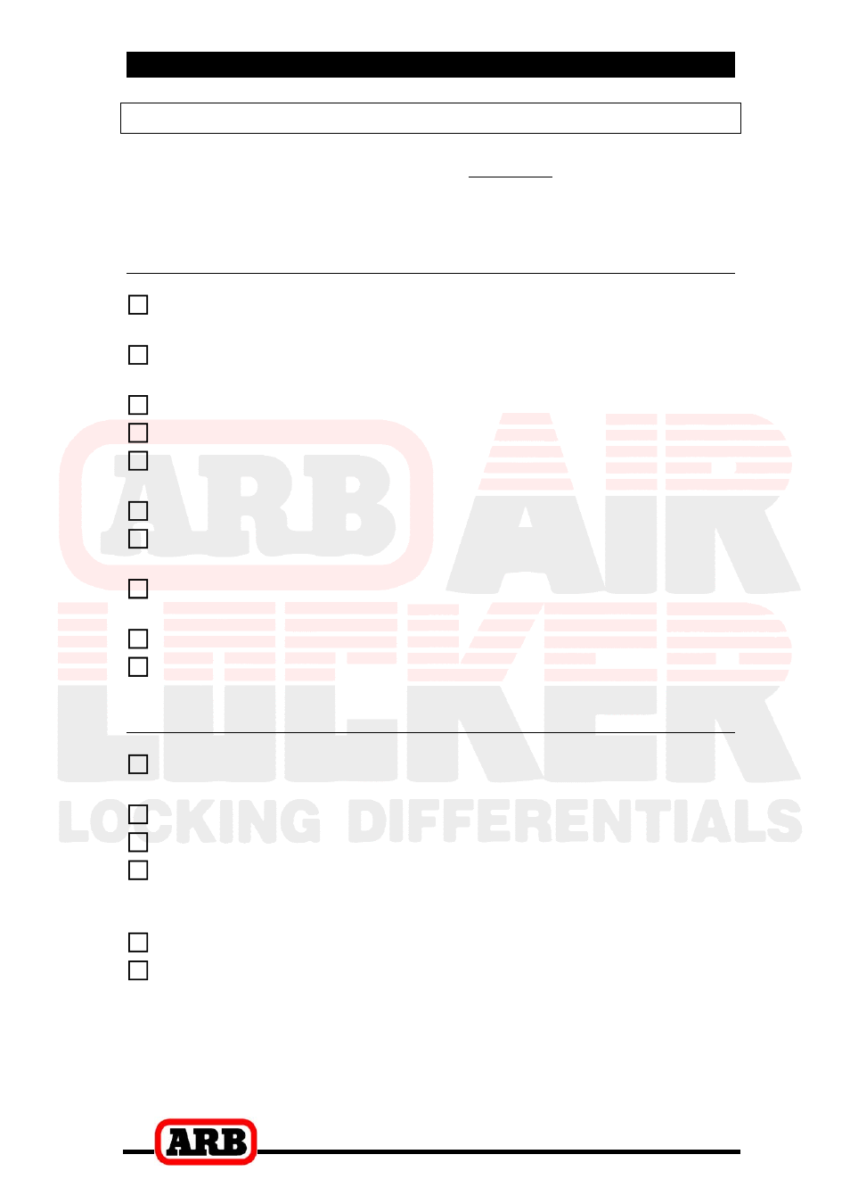 2 removing the existing differential, Tool-kit recommendations, Tools | Supplies | ARB RD142 User Manual | Page 6 / 38