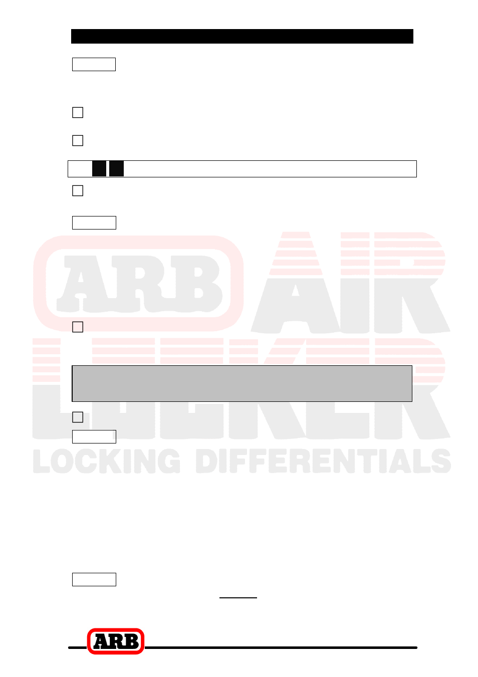 Preload + end float = shim pack, 3 installing the air locker, Calculation & selection of preload shims | ARB RD90 User Manual | Page 20 / 46