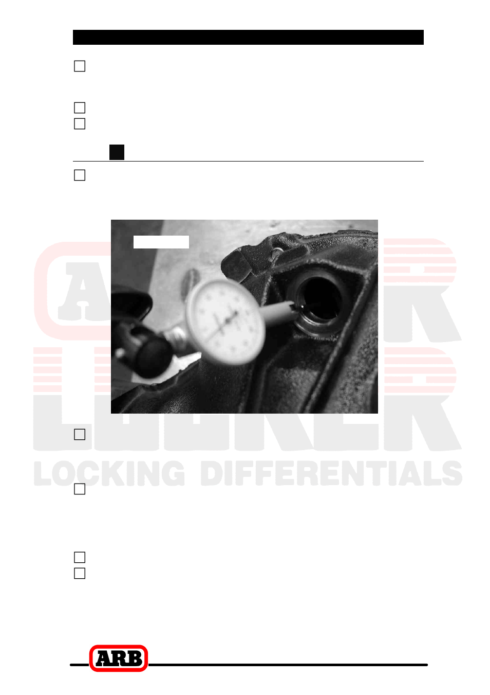 3 installing the air locker, Backlash for clamshell housing | ARB RD90 User Manual | Page 30 / 46