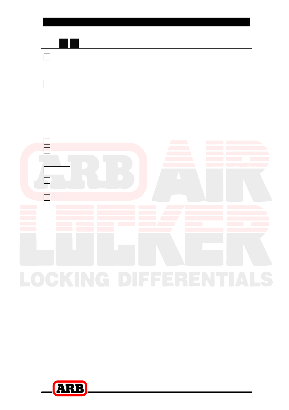3 installing the air locker, Reinstalling the differential assembly | ARB RD90 User Manual | Page 33 / 46