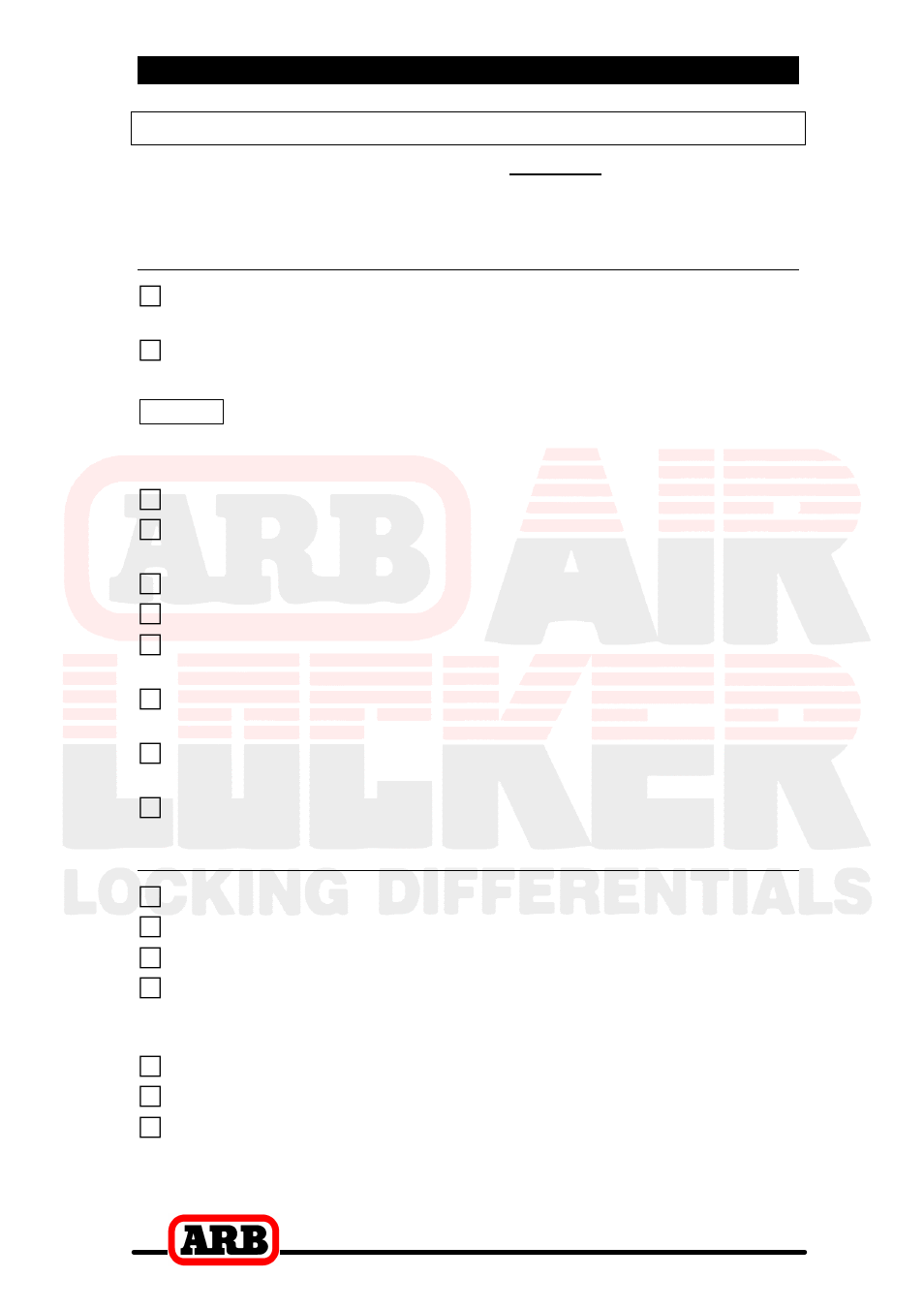 1 introduction, Tool-kit recommendations, Tools | Supplies | ARB RD90 User Manual | Page 6 / 46