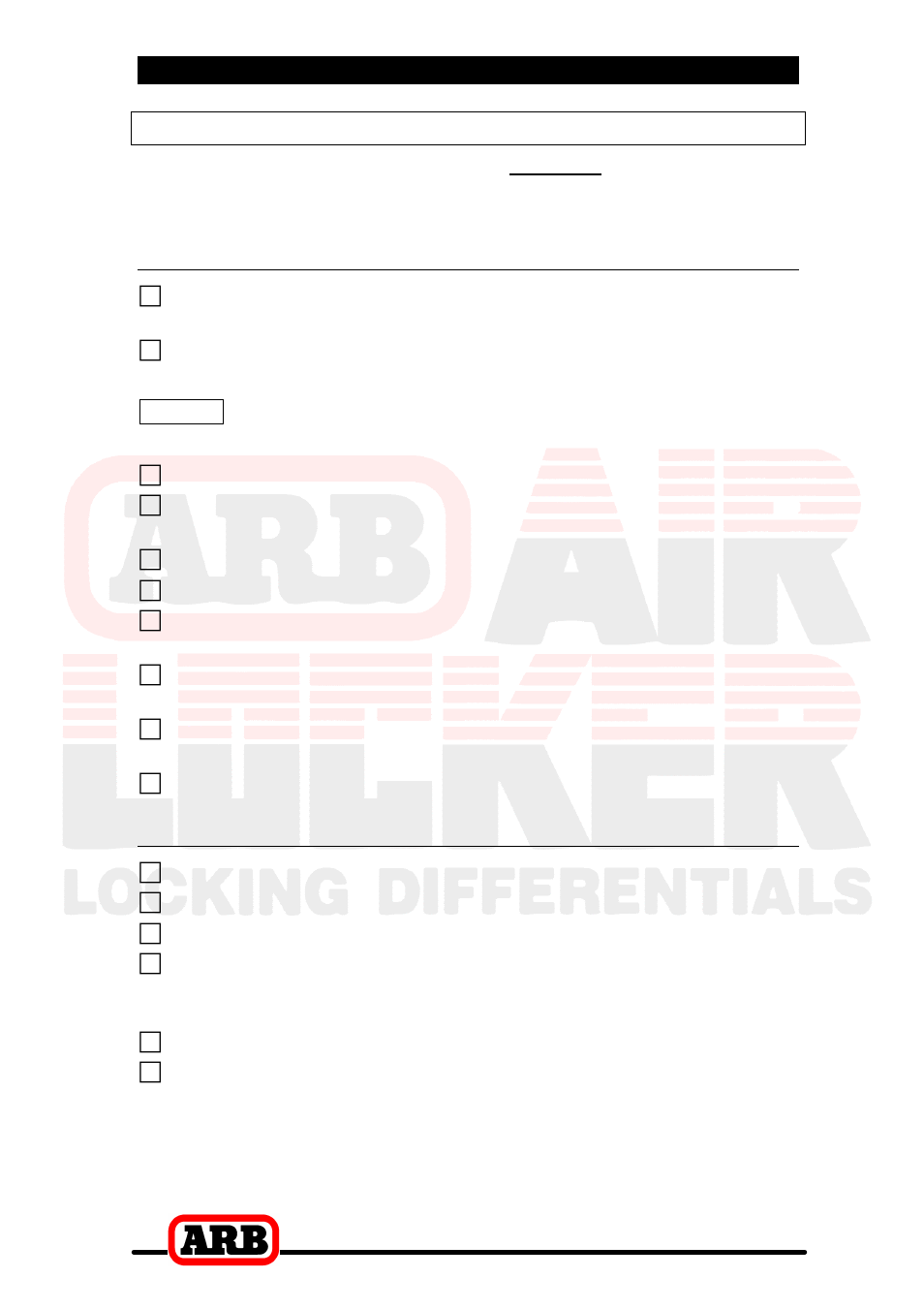 2 removing the existing differential, Tool-kit recommendations, Tools | Supplies | ARB RD111 User Manual | Page 6 / 40