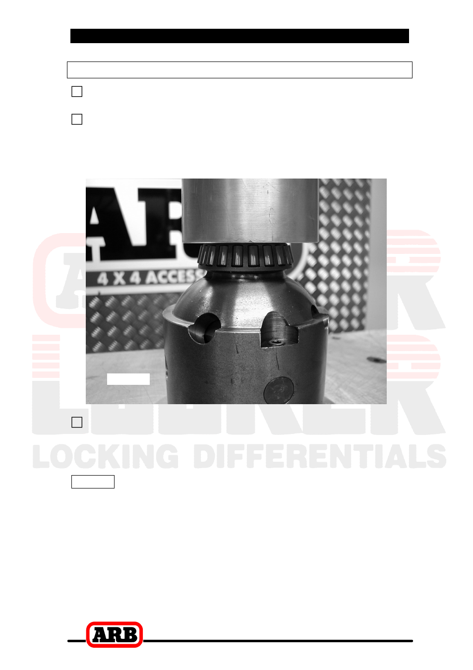 3 installing the air locker, Installing the carrier bearings | ARB RD121 User Manual | Page 14 / 40