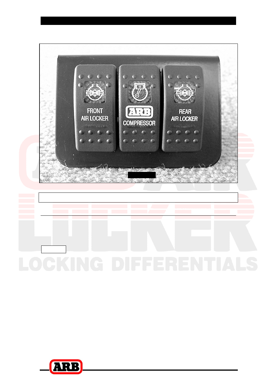 6 mounting & connecting the electrical system, Wiring the actuator system, Connection to an arb air compressor | ARB RD131 User Manual | Page 30 / 38