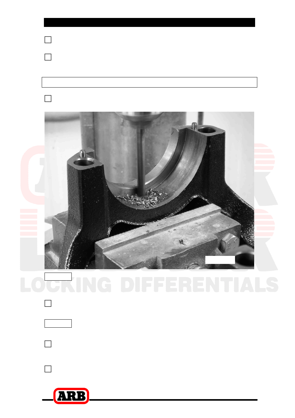 4 installing the air locker, Modifying the bearing cap | ARB RD129 User Manual | Page 18 / 38