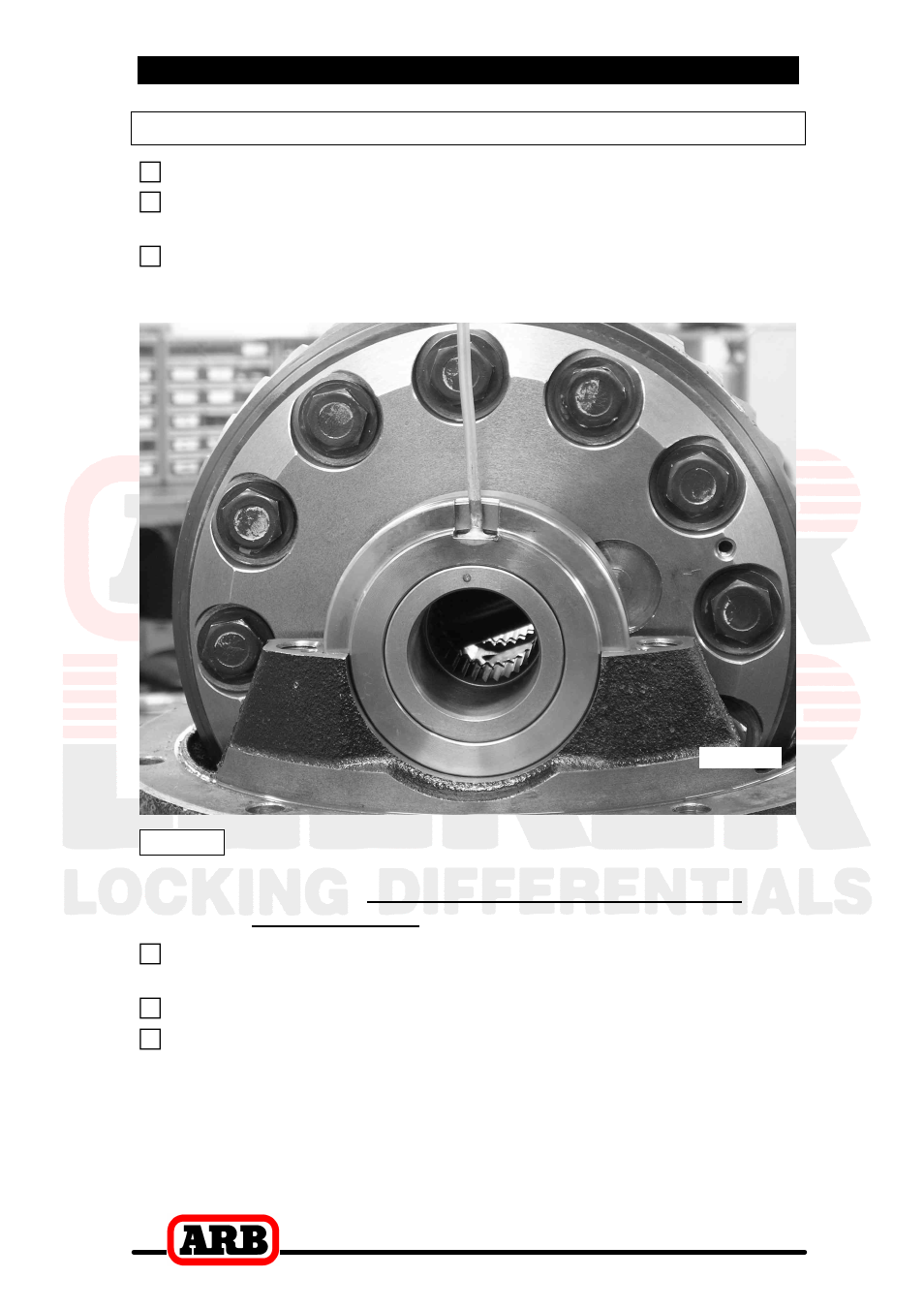 4 installing the air locker, Final air locker assembly | ARB RD129 User Manual | Page 19 / 38