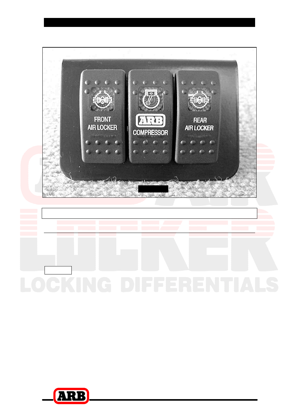 6 mounting & connecting the electrical system, Wiring the actuator system, Connection to an arb air compressor | ARB RD129 User Manual | Page 30 / 38