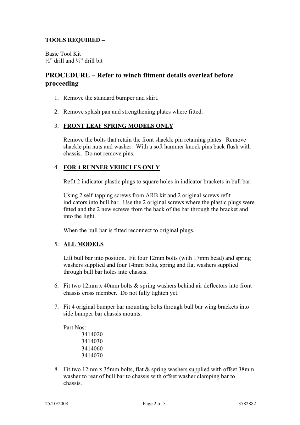 ARB 3782882 User Manual | Page 2 / 5