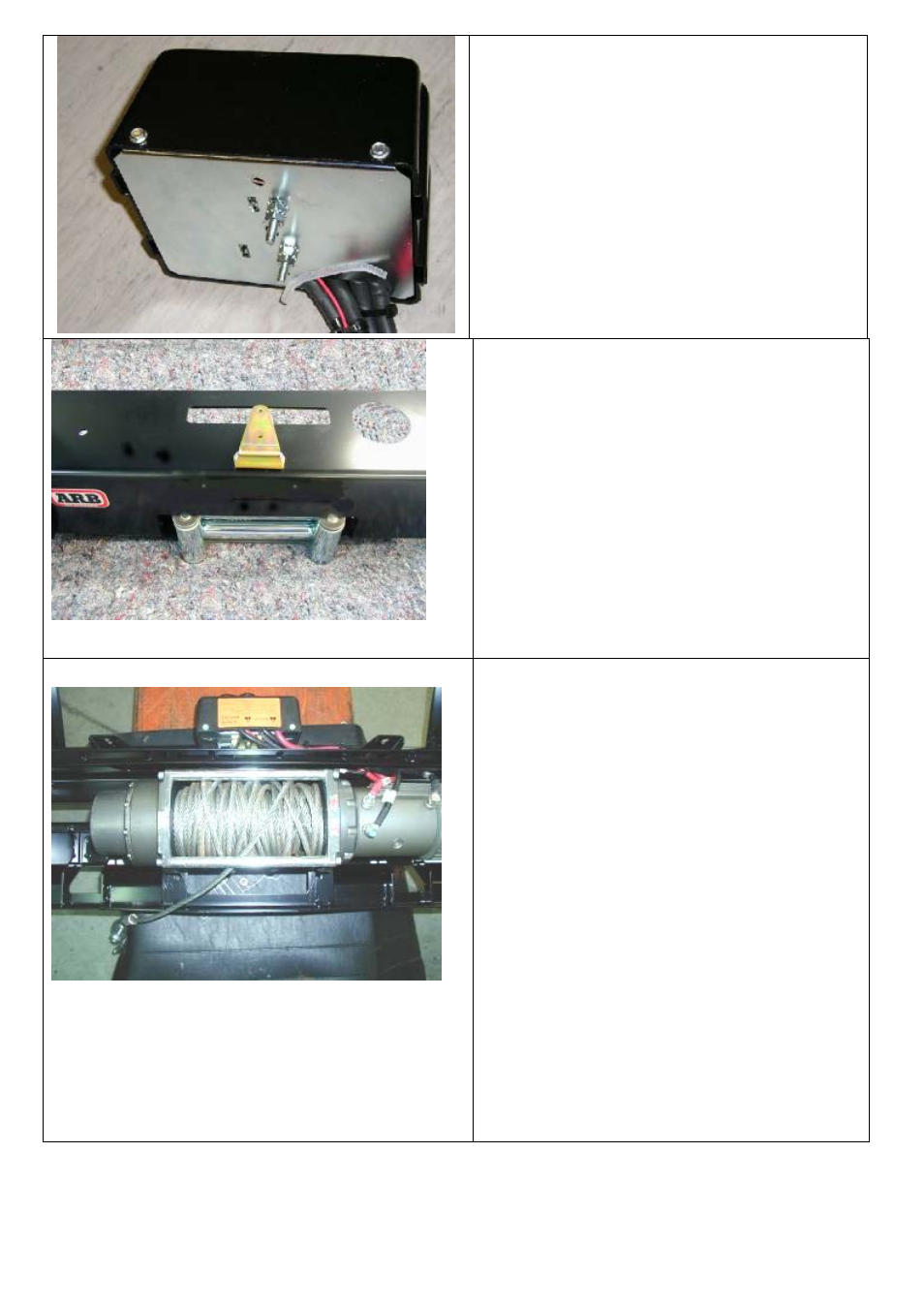 Clutch handle on lhs of vehicle) | ARB 3413190 User Manual | Page 8 / 13