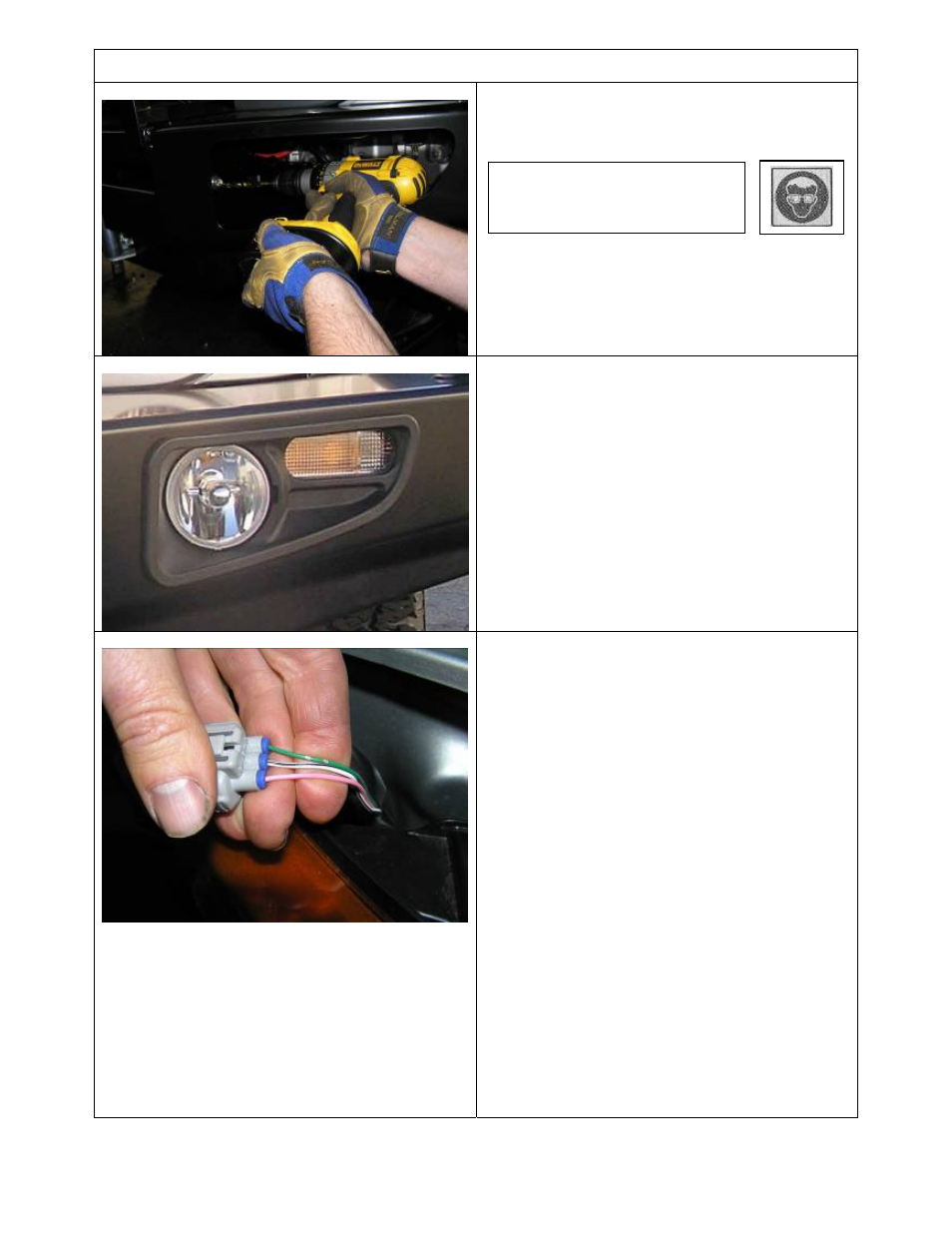 Fitting procedure | ARB 3520030 User Manual | Page 11 / 15