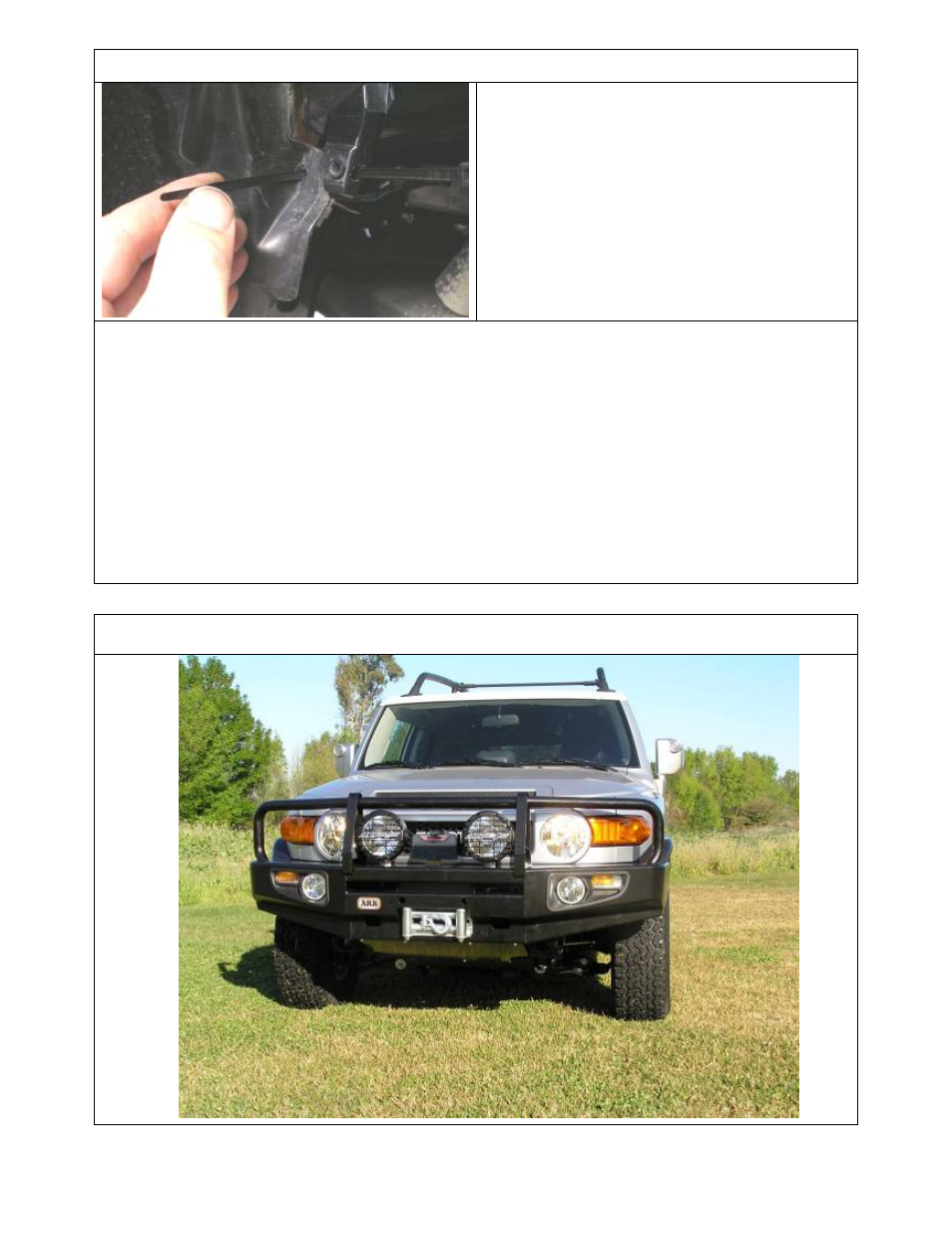 Fitting procedure, Fitted product on vehicle | ARB 3520030 User Manual | Page 15 / 15